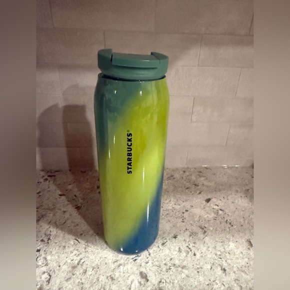 Starbucks Other - Starbucks Vibrant Green and Blue Thermos